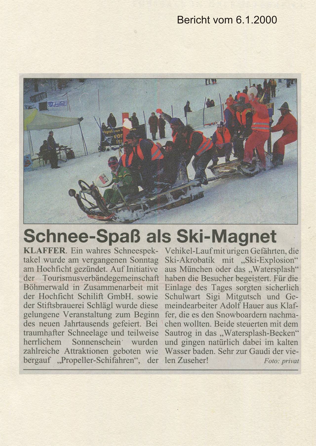 Hochficht, Rohrbacher Rundschau, Schifahren